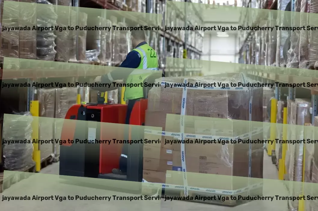 Vijayawada Airport Vga to Puducherry Transport Advanced goods shipping