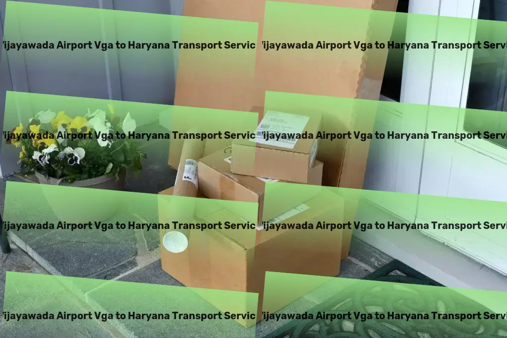 Vijayawada Airport Vga to Haryana Transport Door-to-door freight solutions