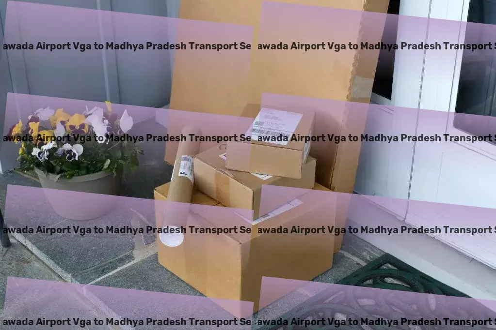 Vijayawada Airport Vga to Madhya Pradesh Transport Specialized household logistics